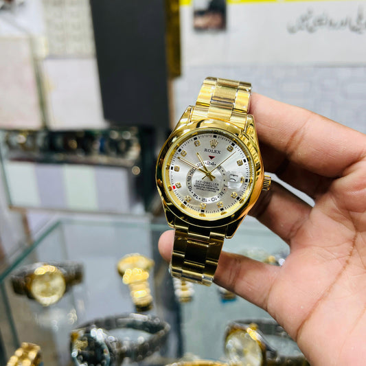 Rolex Gold Sky-Dweller White Dial