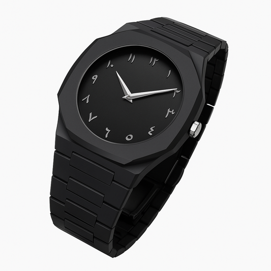 Arabic Aura | Black Arabic Dial | Matte Finish